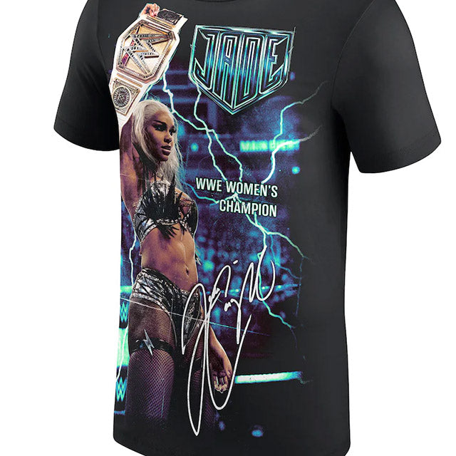 ジェイド カーギルモデル WWE AUTHENTIC Tシャツ SATURDAY NIGHT'S MAIN EVENT WINNER T-SHIRT BLACK