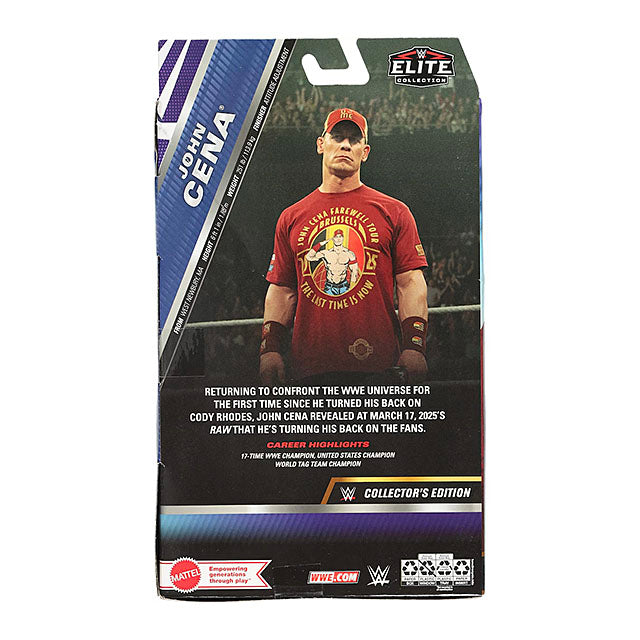 ジョン シナモデル WWE アクションフィギュア MATTEL ELITE COLLECTION SERIES ACTION FIGURE