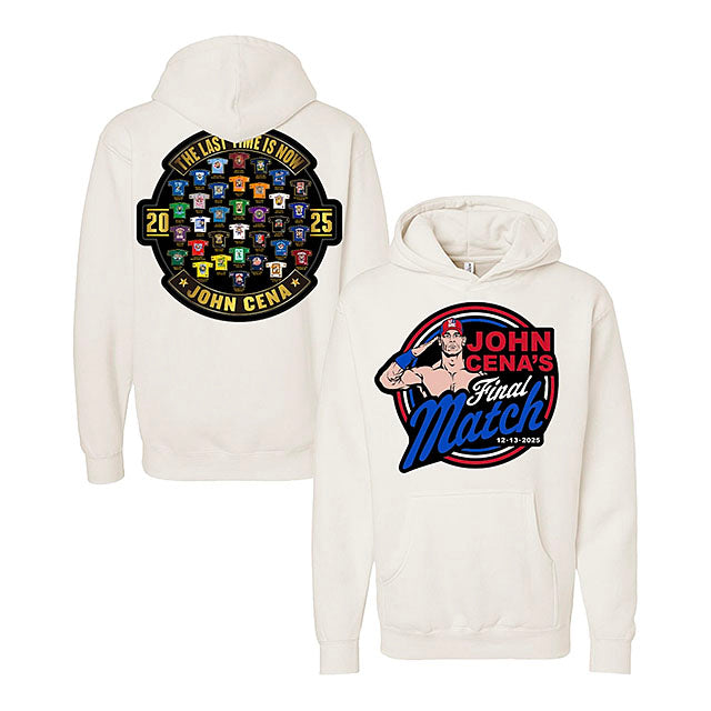ジョン シナモデル 海外取寄 WWE AUTHENTIC フーディー FAREWELL CITIES PULLOVER HOODIE CREAM