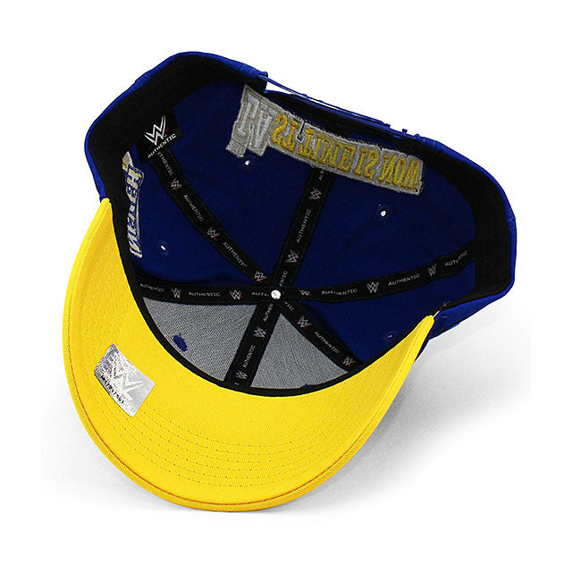 ジョン シナモデル キャップ WWE AUTHENTIC FAREWELL TOUR 2025 MONEY IN THE BANK LOS ANGELES SNAPBACK CAP BLUE