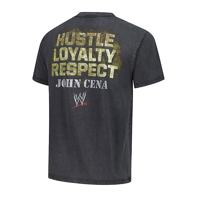 ジョン シナモデル 海外取寄 WWE Tシャツ LOYALTY SNOW WASHED BOXY T-SHIRT BLACK