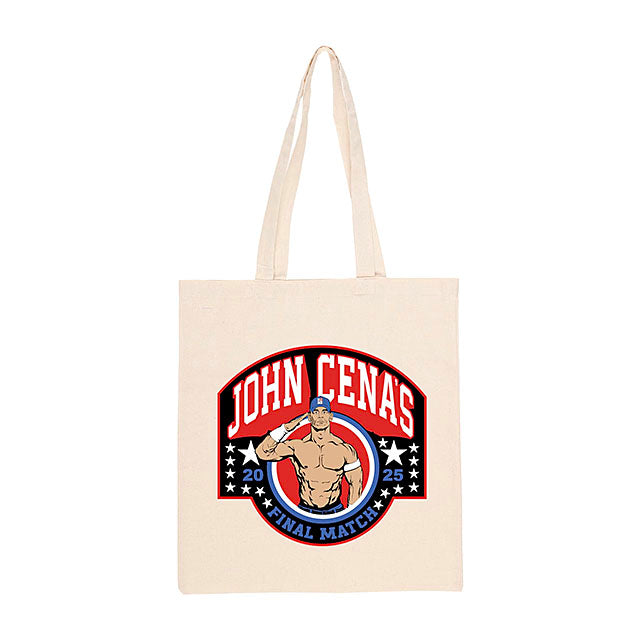 ジョン シナモデル 海外取寄 WWE トートバッグ FINAL MATCH TOTE BAG O WHITE