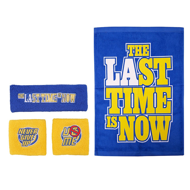 ジョン シナモデル 海外取寄 WWE AUTHENTIC FAREWELL TOUR 2025 MONEY IN THE BANK LOS ANGELES SWEATBAND TOWEL BLUE GOLD