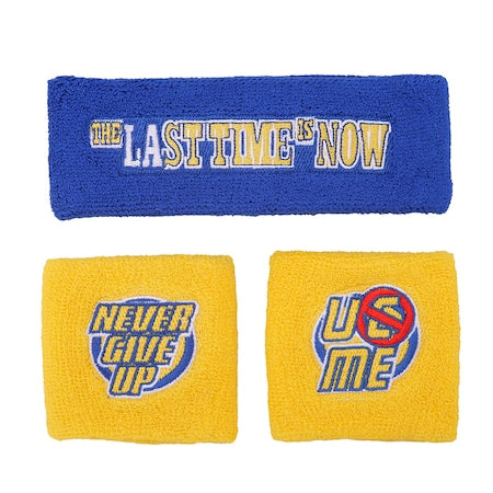 ジョン シナモデル 海外取寄 WWE AUTHENTIC FAREWELL TOUR 2025 MONEY IN THE BANK LOS ANGELES SWEATBAND TOWEL BLUE GOLD