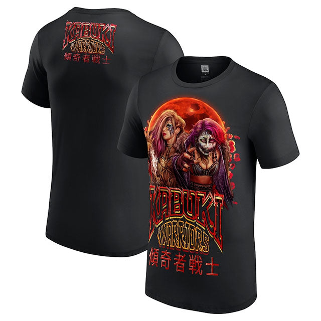 即日発送 カブキウォリアーズモデル WWE AUTHENTIC Tシャツ BLOOD MOON T-SHIRT BLACK