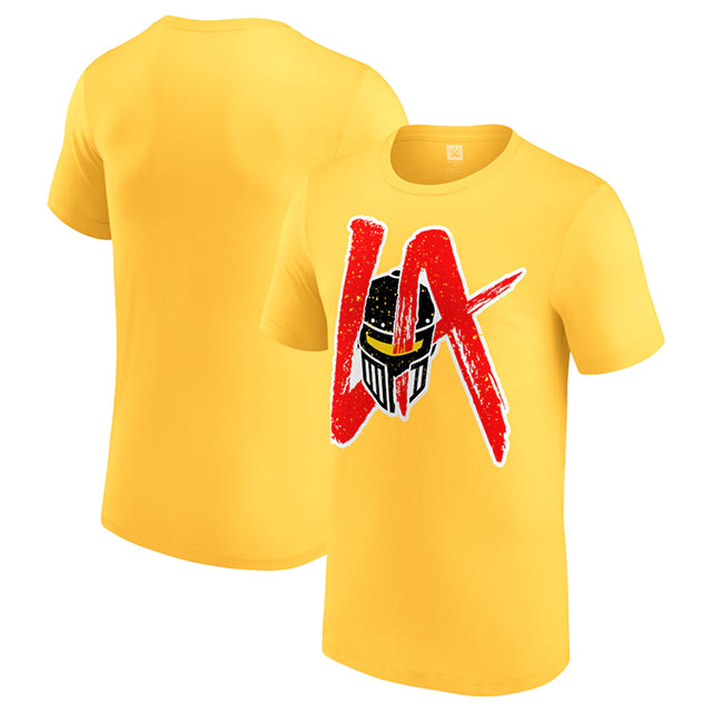LAナイトモデル 海外取寄 WWE AUTHENTIC Tシャツ BIG LOGO T-SHIRT YELLOW