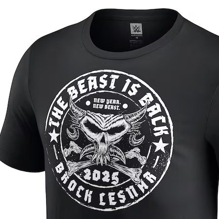 ブロック レスナーモデル 海外取寄 WWE AUTHENTIC Tシャツ THE BEAST IS BACK T-SHIRT BLACK