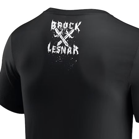 ブロック レスナーモデル 海外取寄 WWE AUTHENTIC Tシャツ LOGO T-SHIRT BLACK