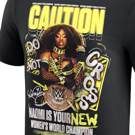 ナオミモデル 海外取寄 WWE AUTHENTIC Tシャツ WOMEN'S WORLD CHAMPION T-SHIRT BLACK