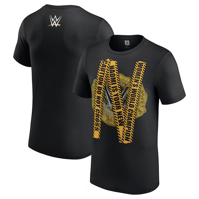 ナオミモデル 海外取寄 WWE AUTHENTIC Tシャツ NOT CROSS WOMEN'S WORLD CHAMPIONSHIP T-SHIRT BLACK