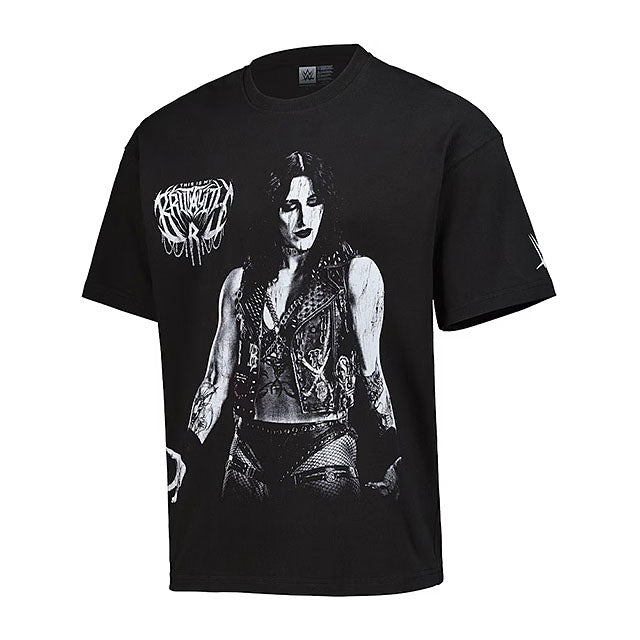 リア リプリーモデル 海外取寄 WWE AUTHENTIC Tシャツ THIS IS MY BRUTALITY WASHED T-SHIRT BLACK
