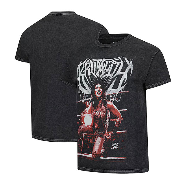 リア リプリーモデル 海外取寄 RIPPLE JUNCTION WWE Tシャツ SILVER AND RED BRUTALITY T-SHIRT BLACK