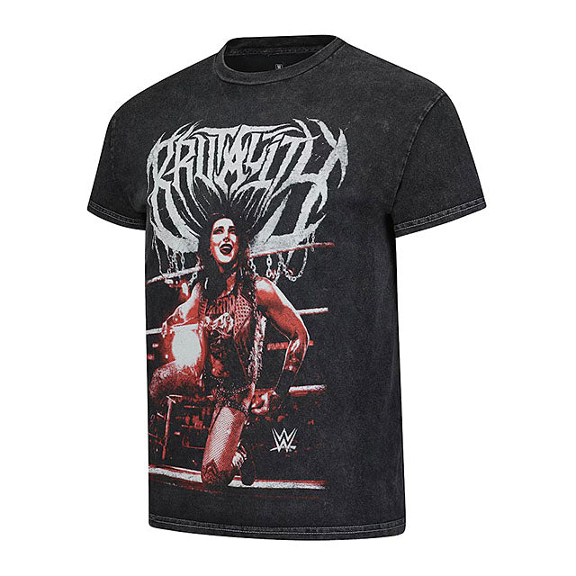 リア リプリーモデル 海外取寄 RIPPLE JUNCTION WWE Tシャツ SILVER AND RED BRUTALITY T-SHIRT BLACK