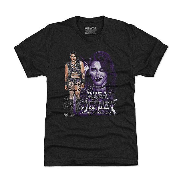 リア リプリーモデル 海外取寄 WWE Tシャツ 500 LEVEL GRUNGE TRI-BLEND T-SHIRT HEATHER BLACK