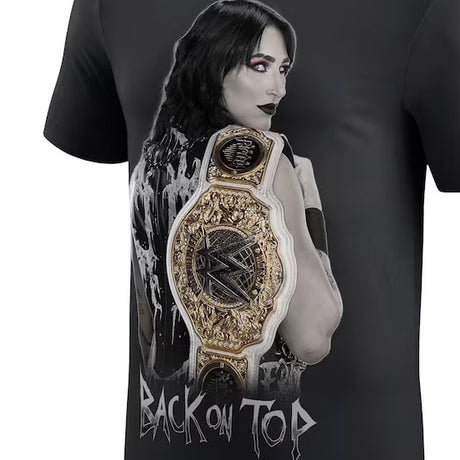 リア リプリーモデル 海外取寄 WWE AUTHENTIC Tシャツ BACK ON TOP T-SHIRT BLACK