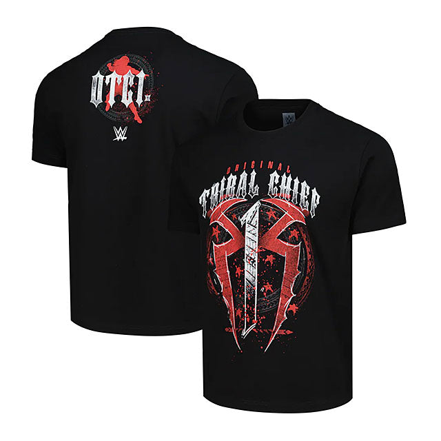ローマン レインズモデル 海外取寄 WWE AUTHENTIC Tシャツ OTC1 TRIBAL CHIEF OVERSIZED BOXY T-SHIRT BLACK