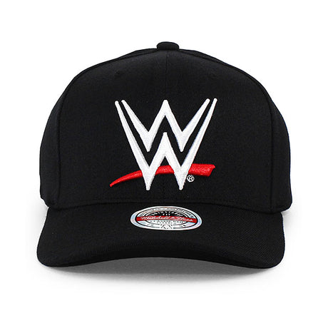 WWEロゴモデル ミッチェル&ネス キャップ LOGO CLASSIC STRETCH SNAPBACK CAP BLACK