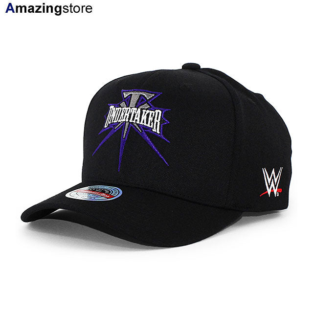ジ アンダーテイカーモデル ミッチェル&ネス WWE LOGO CLASSIC STRETCH SNAPBACK CAP BLACK