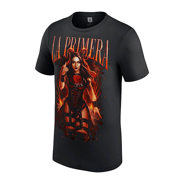ステファニー バッケルモデル 海外取寄 WWE AUTHENTIC Tシャツ LA PRIMERA T-SHIRT BLACK