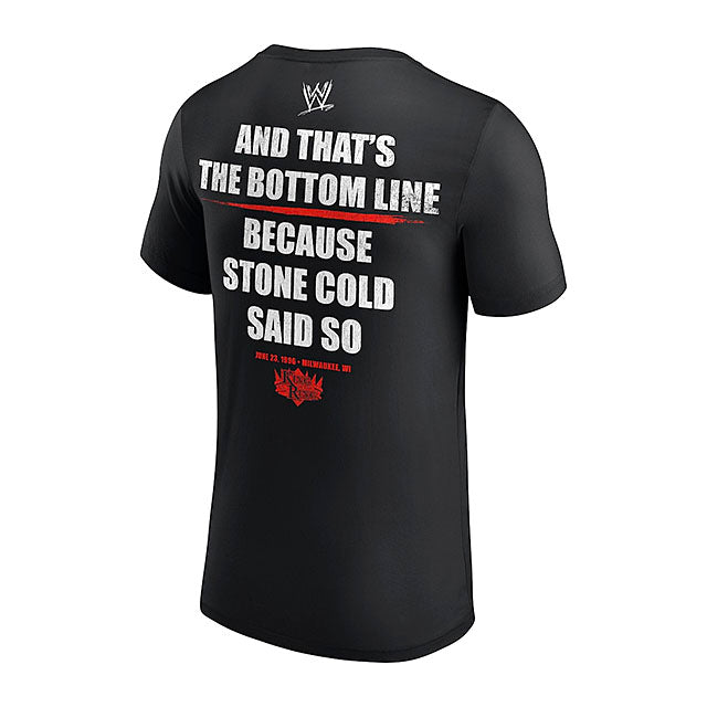 ストーン コールド スティーブ オースチンモデル 海外取寄 WWE AUTHENTIC Tシャツ KING OF THE RING 1996 AUSTIN 3:16 T-SHIRT BLACK