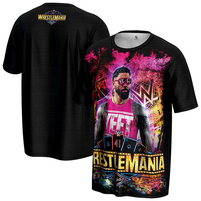 海外取寄 レッスルマニア41 チャンピオンモデル ジェイ ウーソ WWE PROSHPHERE YEETMANIA Tシャツ