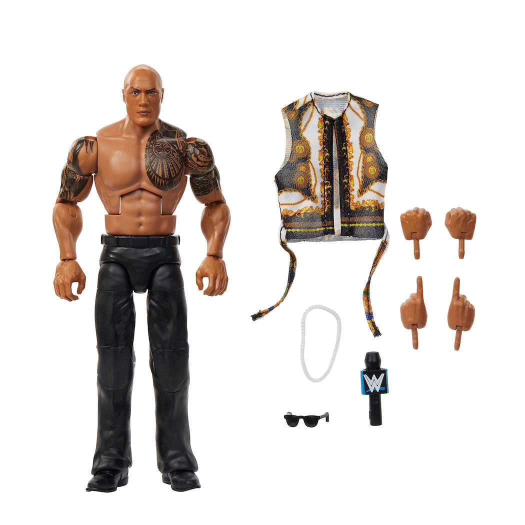 ザ ロックモデル WWE アクションフィギュア MATTEL ELITE COLLECTION SERIES GREATEST HITS ACTION FIGURE