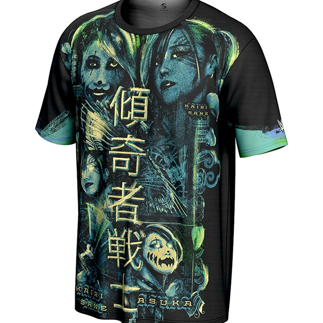 カブキウォリアーズモデル 海外取寄 WWE PROSPHERE Tシャツ KANJI T-SHIRT BLACK