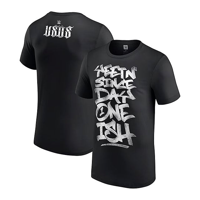 ウーソズモデル 海外取寄 WWE AUTHENTIC Tシャツ YEETIN' SINCE DAY ONE T-SHIRT BLACK