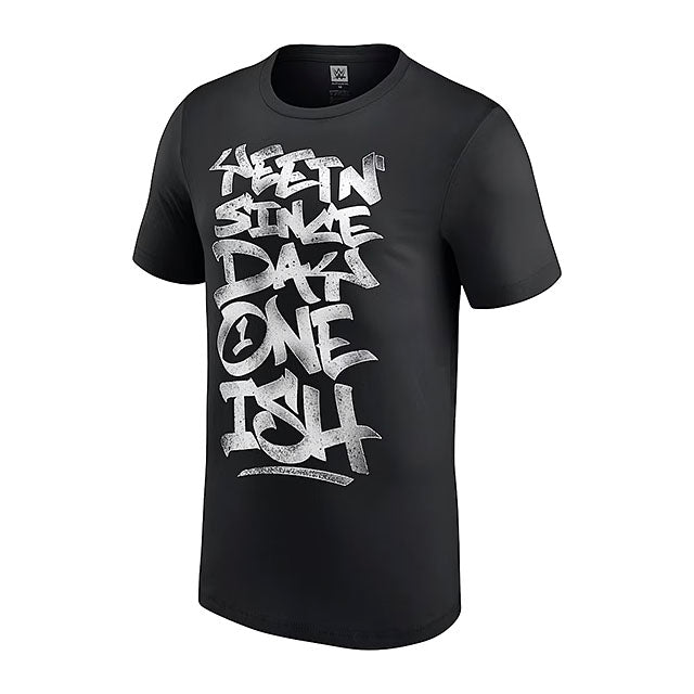 ウーソズモデル 海外取寄 WWE AUTHENTIC Tシャツ YEETIN' SINCE DAY ONE T-SHIRT BLACK
