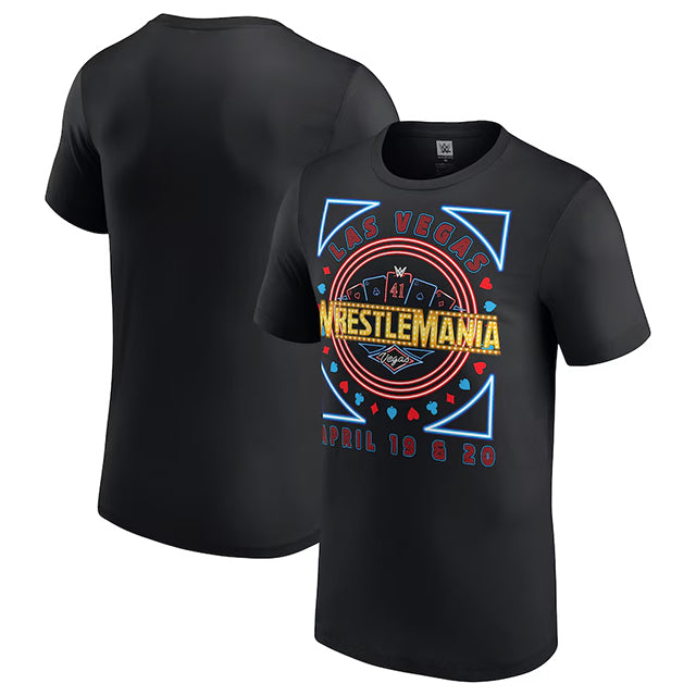 海外取寄 レッスルマニア41モデル WWE AUTHENTIC Tシャツ