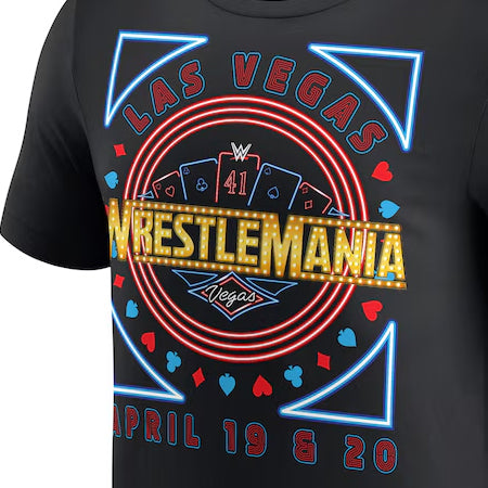 海外取寄 レッスルマニア41モデル WWE AUTHENTIC Tシャツ