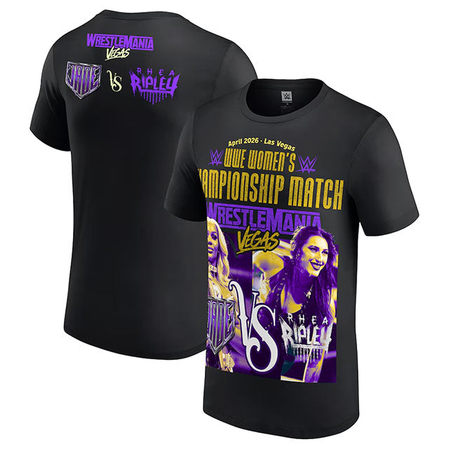 海外取寄 レッスルマニア42モデル ジェイド カーギル vs リア リプリー WWE AUTHENTIC Tシャツ