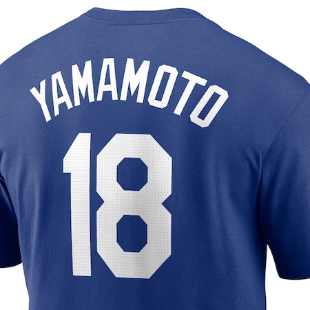 山本由伸モデル 海外取寄 ナイキ Tシャツ ロサンゼルス ドジャース ロイヤルブルー