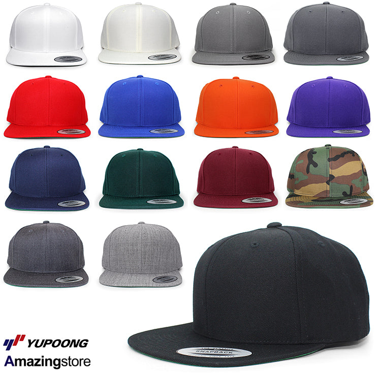 ユーポン フレックスフィット スナップバック PREMIUM CLASSIC BLANK SNAPBACK CAP YUPOONG FLEXFIT