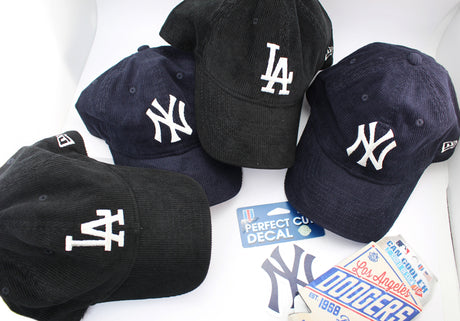 9TWENTY MLB MICRO CORDUROY STRAPBACK CAP