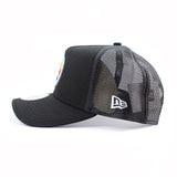 ニューエラ メッシュキャップ 9FORTY ピッツバーグ スティーラーズ NFL A-FRAME TRUCKER MESH CAP BLACK