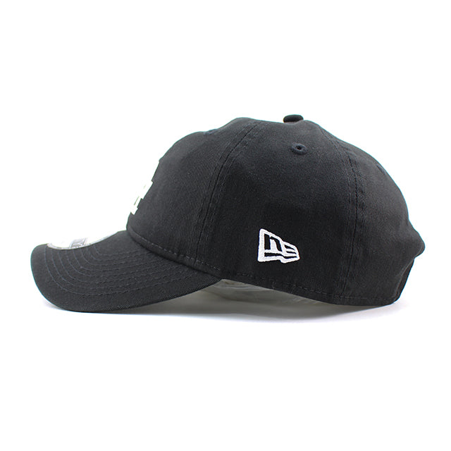 ニューエラ キャップ 9TWENTY ロサンゼルス ドジャース MLB WASHED COTTON STRAPBACK CAP BLACK