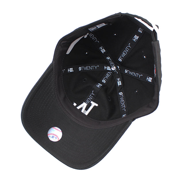 ニューエラ キャップ 9TWENTY ロサンゼルス ドジャース MLB WASHED COTTON STRAPBACK CAP BLACK