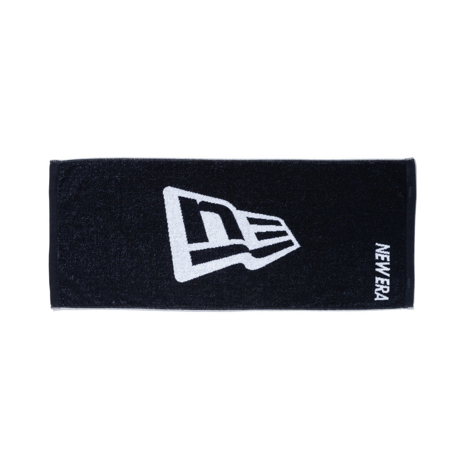 二ューエラ ボックスフェイスタオル フラッグロゴ BOXED FACE TOWEL FLAG LOGO BLACK