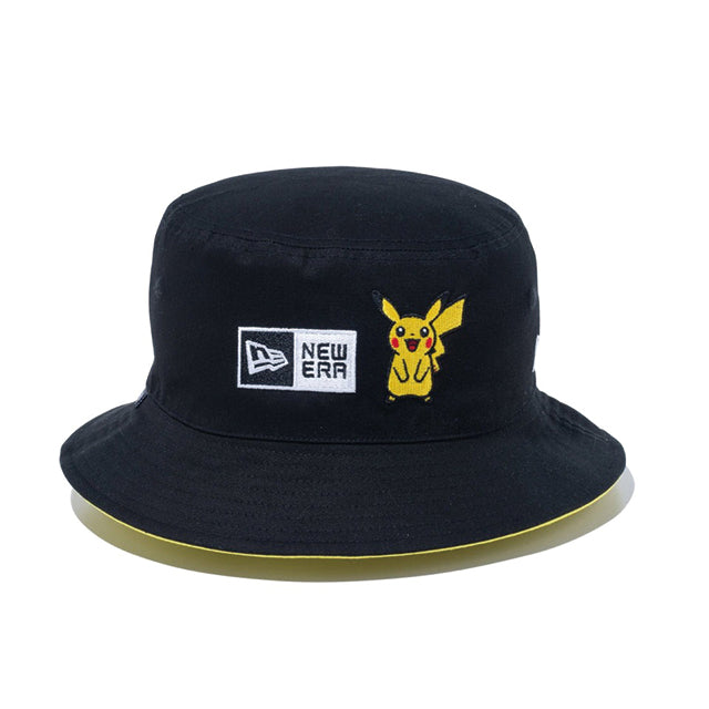 ニューエラ リバーシブル バケットハット ポケモン ピカチュウ PIKACHU REVERSIBLE BUCKET-01 HAT BLACK  YELLOW/ 国内外からニューエラをはじめナイキ、クーパーズタウンボールキャップ等を中心に取り扱うベースボールキャップの専門店 /  Amazingstore(アメイジングストア)