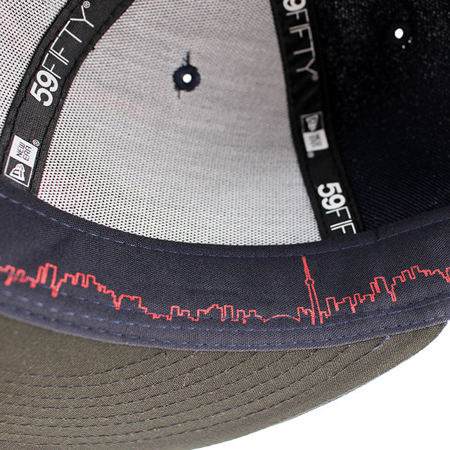 シティコネクト ニューエラ キャップ 59FIFTY トロント ブルージェイズ MLB CITY CONNECT FITTED CAP NAVY