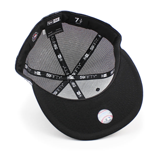 ニューエラ メッシュキャップ 59FIFTY ロサンゼルス ドジャース MLB TEAM BASIC MESH FITTED CAP BLACK