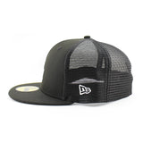 ニューエラ メッシュキャップ 59FIFTY ロサンゼルス ドジャース MLB TEAM BASIC MESH FITTED CAP BLACK