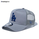 ニューエラ メッシュキャップ 9FORTY ロサンゼルス ドジャース MLB A-FRAME TRUCKER MESH CAP GRAY