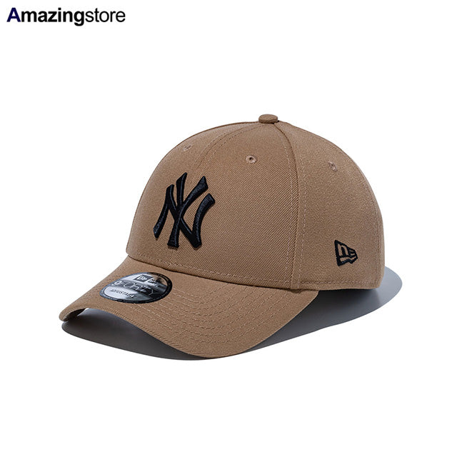 ニューエラ キャップ 9FORTY ニューヨーク ヤンキース MLB TEAM ADJUSTABLE STRAPBACK CAP KHAKI BLACK