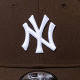 ニューエラ キャップ 9FORTY ニューヨーク ヤンキース MLB TEAM ADJUSTABLE STRAPBACK CAP WALNUT WHITE