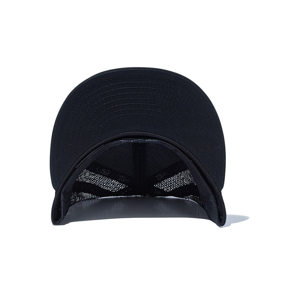 ニューエラ メッシュキャップ 59FIFTY BLANK BASIC TRUCKER MESH FITTED CAP BLACK BLACK FLAG