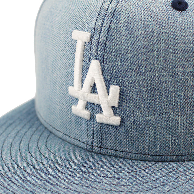 ニューエラ キャップ 59FIFTY ロサンゼルス ドジャース MLB TEAM BASIC FITTED CAP WASHED DENIM