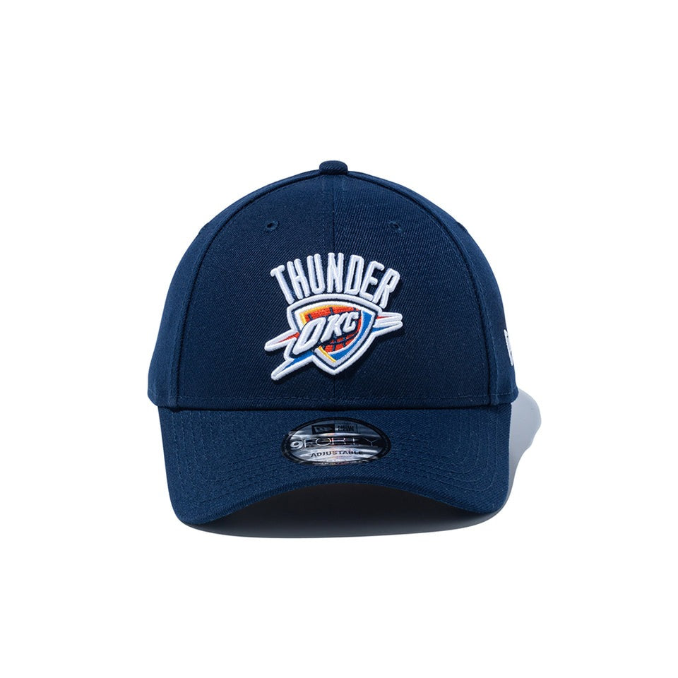 ニューエラ キャップ 9FORTY オクラホマシティ サンダー NBA TEAM LOGO STRAPBACK CAP NAVY