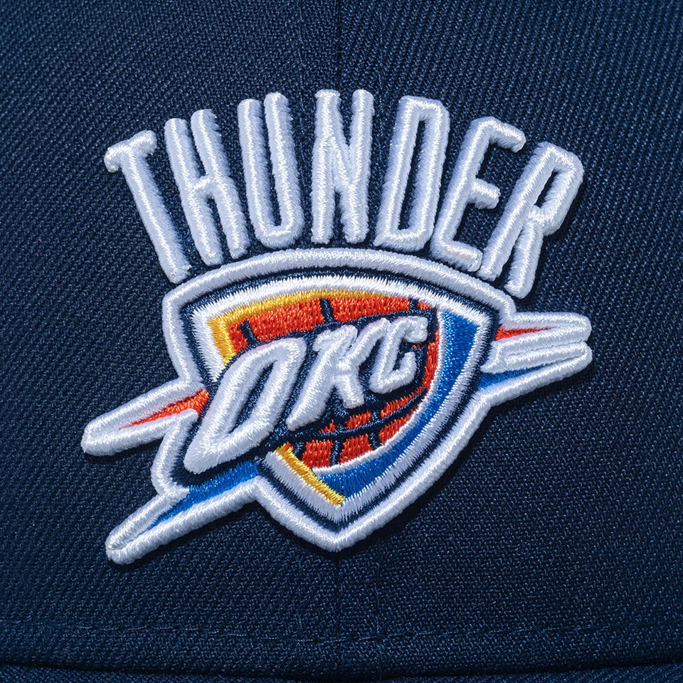 ニューエラ キャップ 9FORTY オクラホマシティ サンダー NBA TEAM LOGO STRAPBACK CAP NAVY